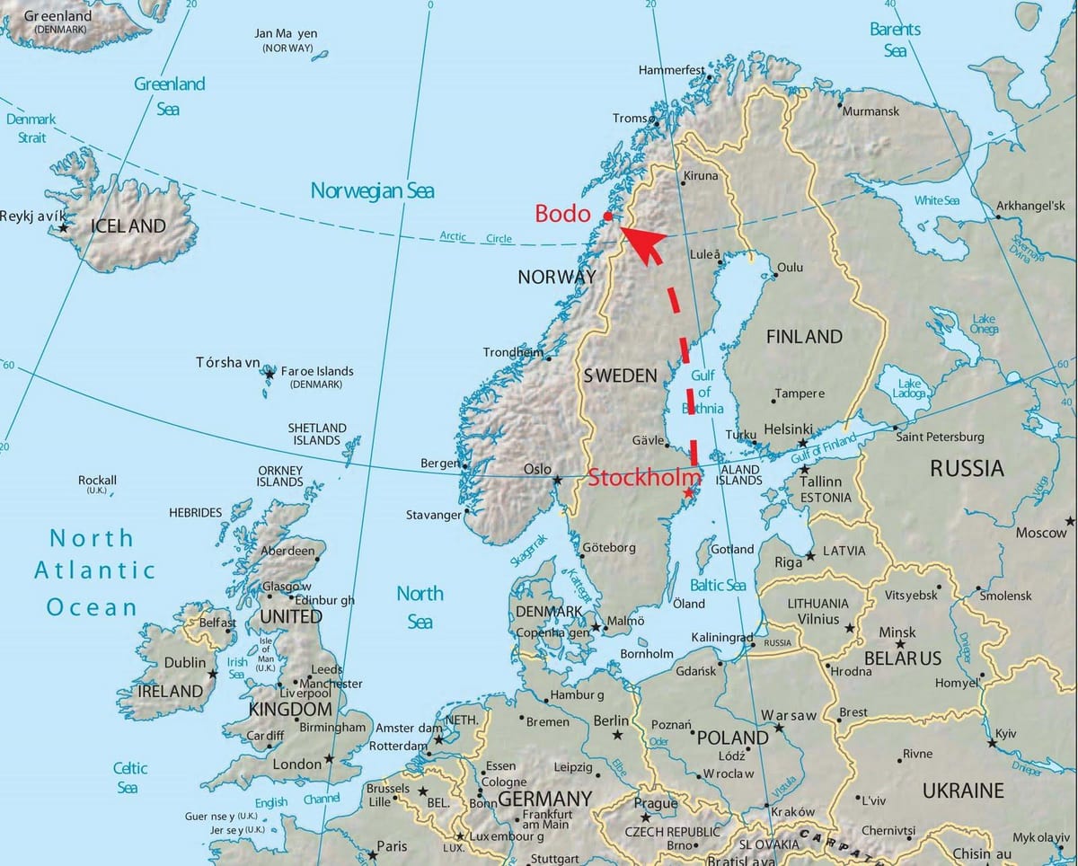 Harta bodo Norvegia
