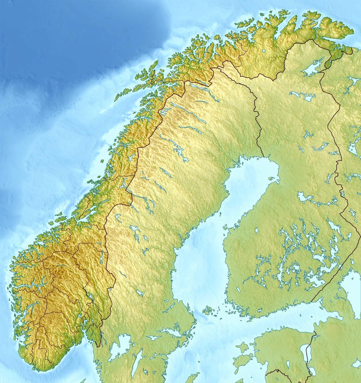 Harta nor Norvegia