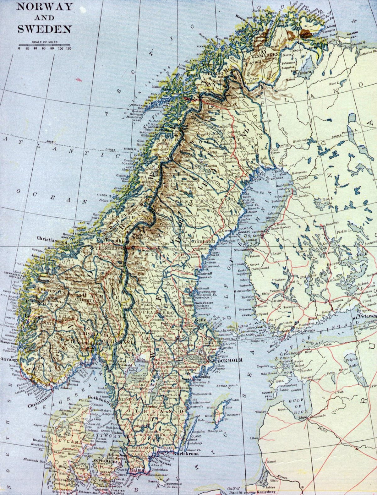 Harta veche Norvegia