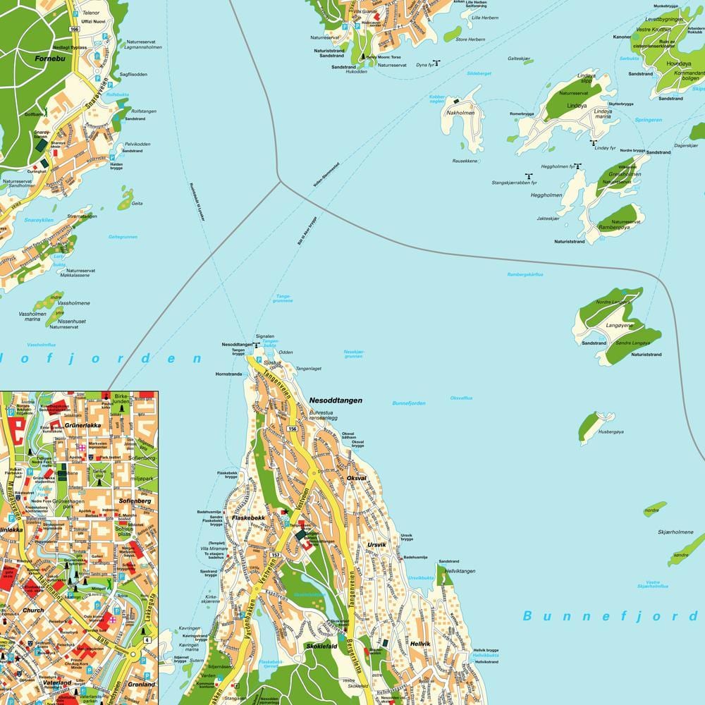 oslo, Norvegia harta lumii
