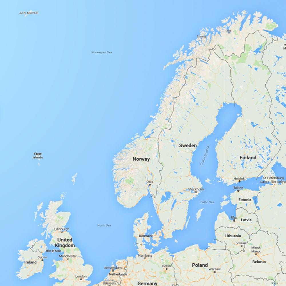 Harta rafnes Norvegia