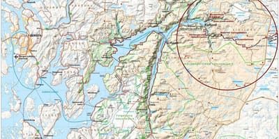 Hardangerfjord Norvegia hartă