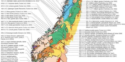 Harta geologică Norvegia
