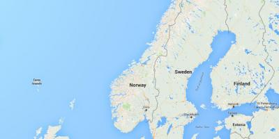 Harta norvegia Norvegia
