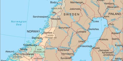 Norvegia provincii hartă