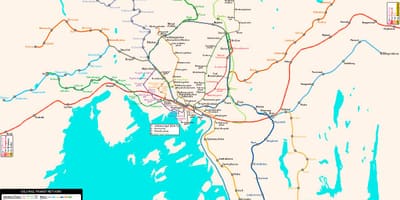 Harta Norvegia metrou
