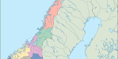 Harta Norvegia vector