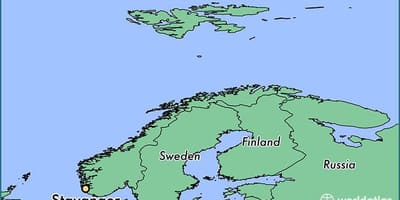 Harta stavanger, Norvegia