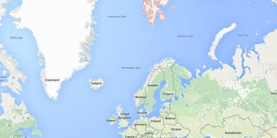 Spitsbergen, Norvegia hartă